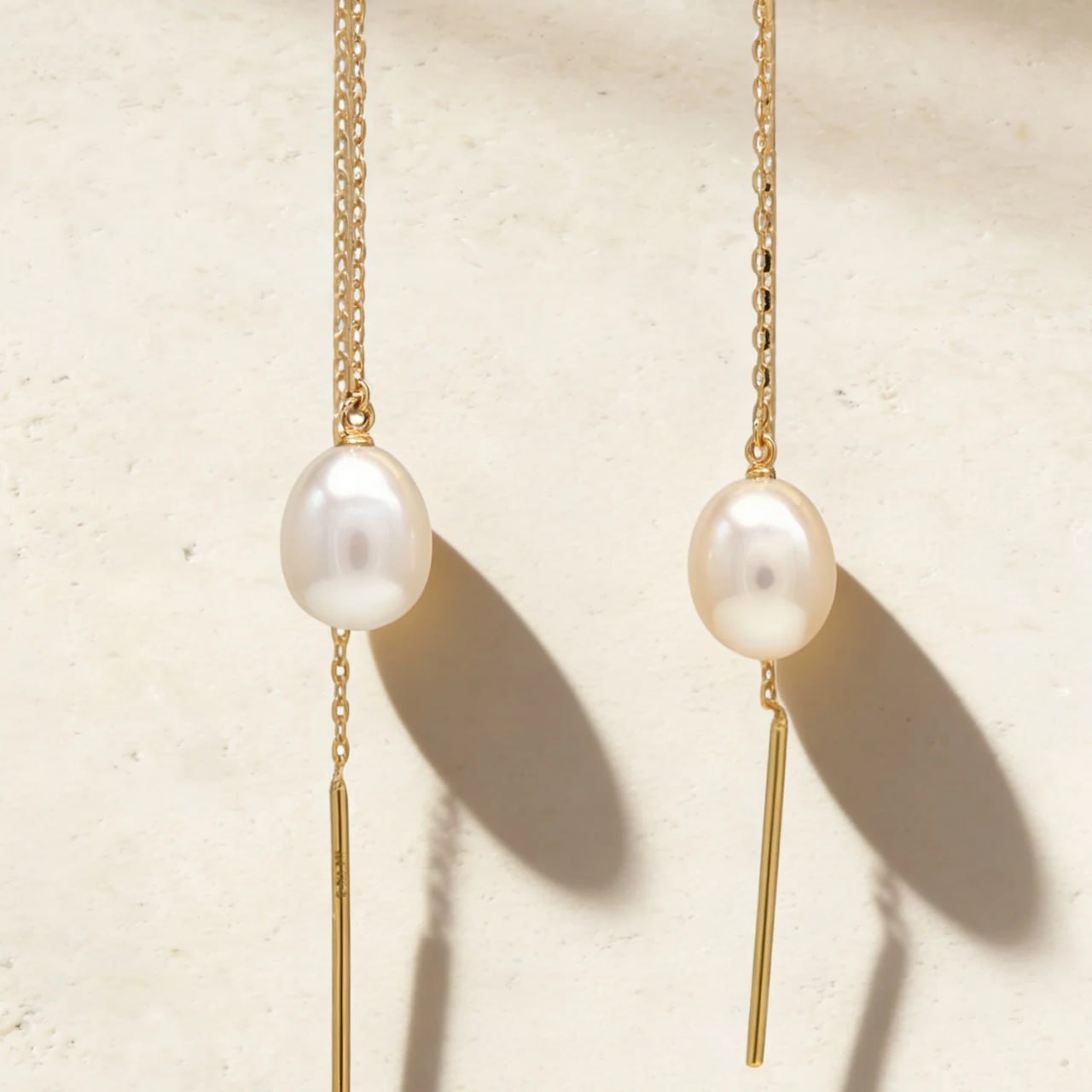Jolie Pearl Earring in 18K Yellow Gold