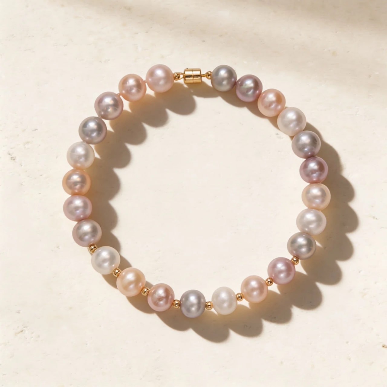 OGL Pearl Bracelet in 18K Yellow Gold
