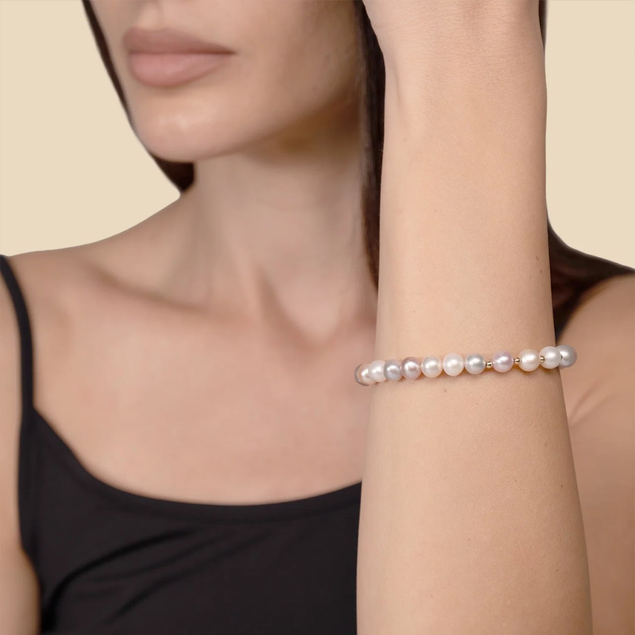 OGL Pearl Bracelet in 18K Yellow Gold
