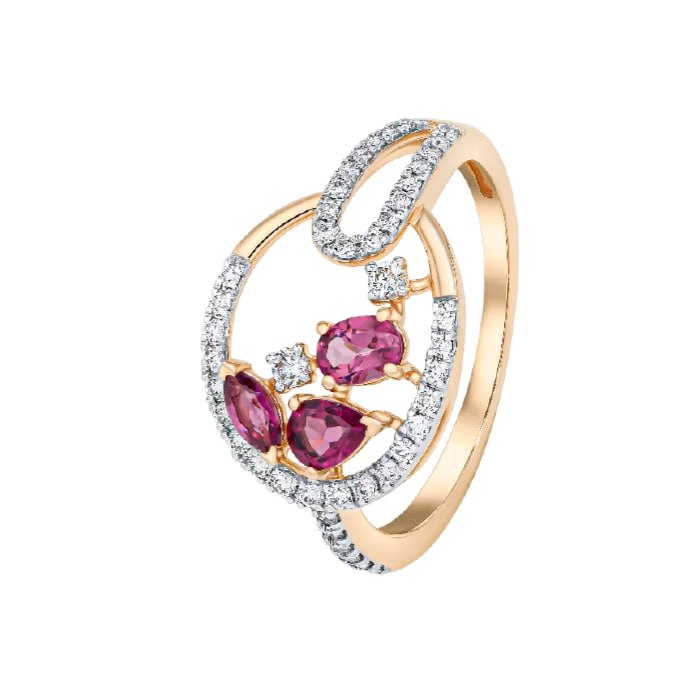 Diwali Diamond Ring in 18K Rose Gold