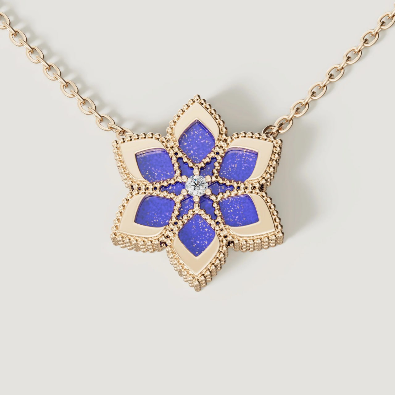 Eden Diamond Necklace in 18K Yellow Gold