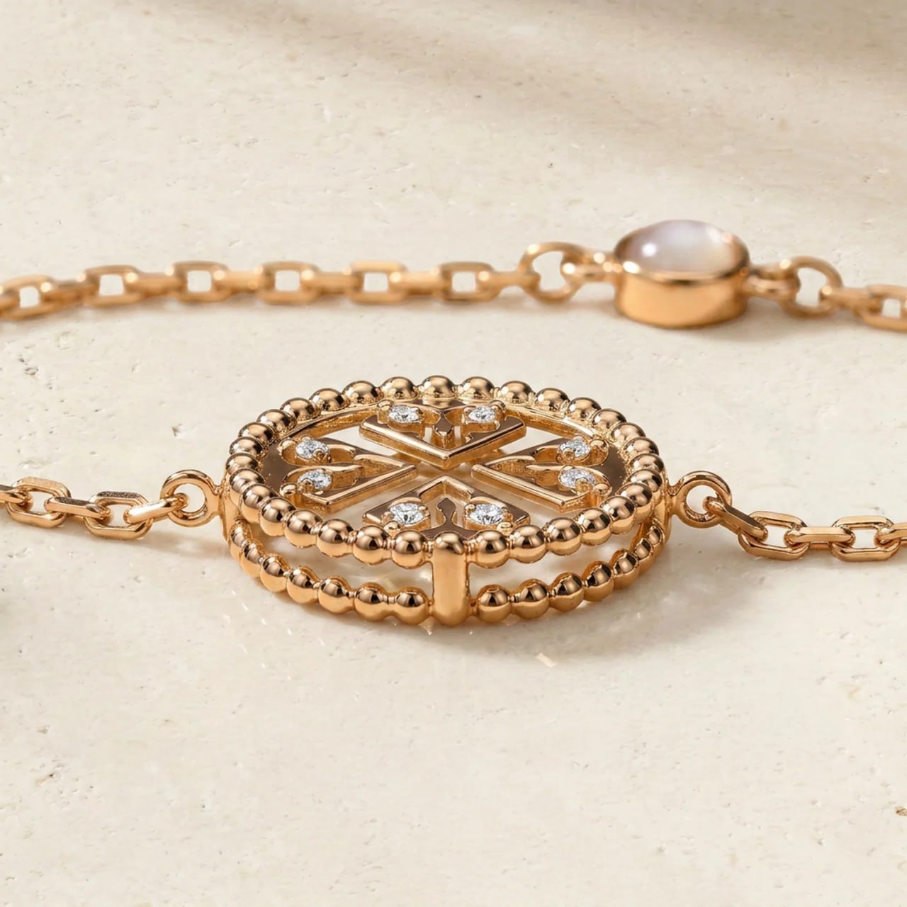 Petite Diamond Bracelet in 18K Yellow Gold