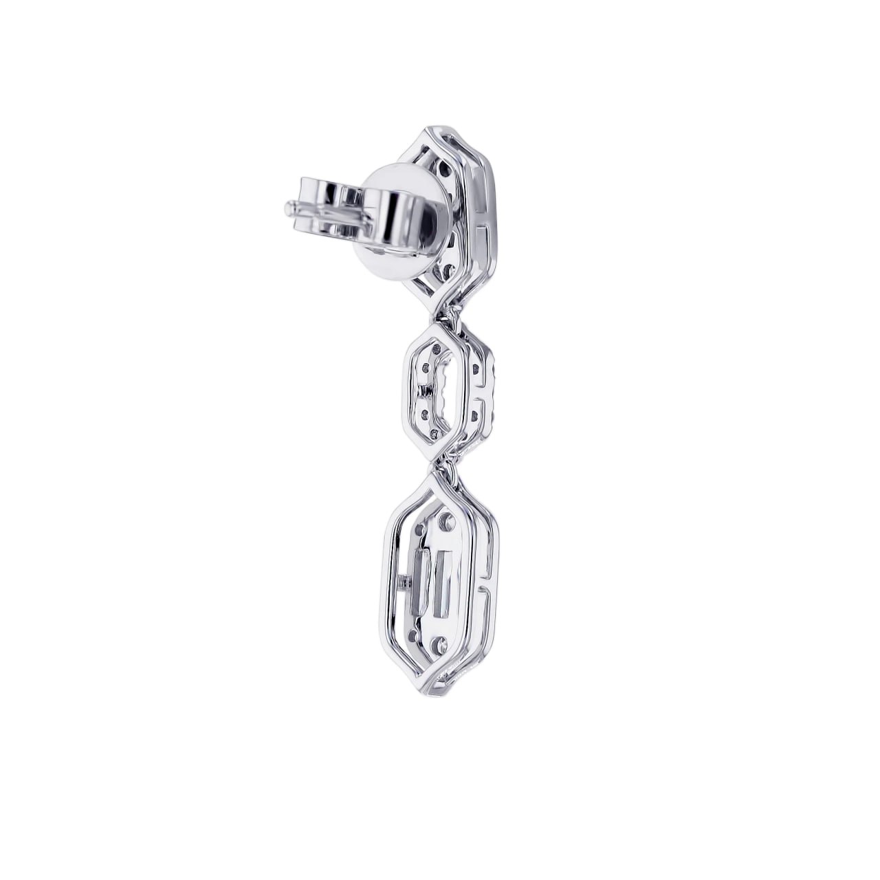 Palace Diamond Earring in 18K White Gold
