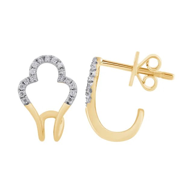 Volare Diamond Earring in 18K Yellow Gold