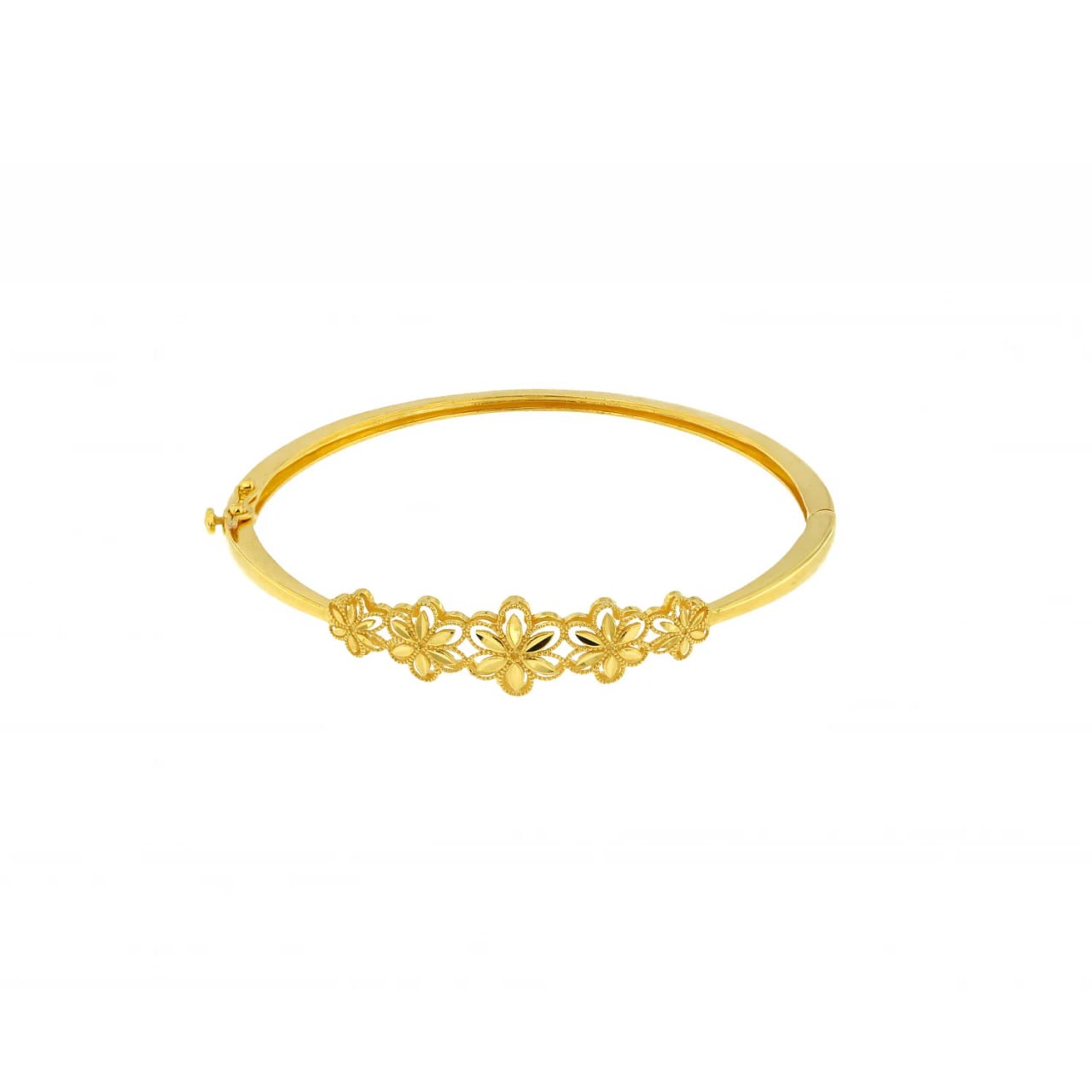 Floret Bangle in 21K Yellow Gold