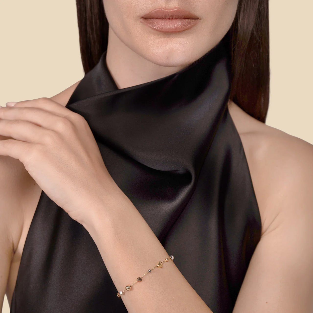 Cubes-1 Bracelet in 18K Gold